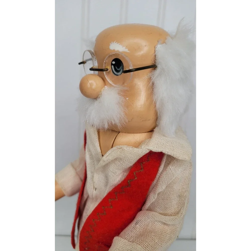 Vintage Zims‎ By Whitehurst Hand Crafted Santa Claus Clock Nutcracker